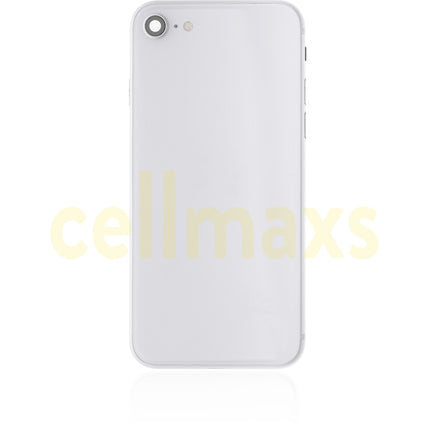 Cellmaxs For iPhone SE 2st SE 2020 Back Housing Cover Replacement With Wireless Charging Power Volume Flex Camera Lens Button Keys Sim Card Tray