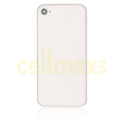 Cellmaxs For iPhone 8 Back Housing Cover Replacement With Wireless Charging Power Volume Flex Camera Lens Button Keys Sim Card Tray Free Tools