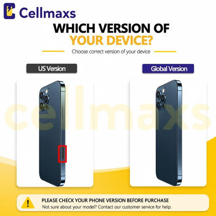 Cellmaxs For iPhone 12 Mini Pro Max Back Housing Cover Replacement With Wireless Charging Power Volume Flex Camera Lens Button Keys Sim Card Tray Free Tools