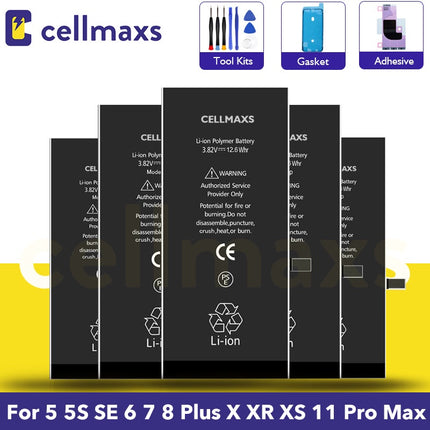 For iPhone 5 SE 5S 6 6s 7 8 X XS Max 11 12 13 14 Plus Pro Mini Max Battery