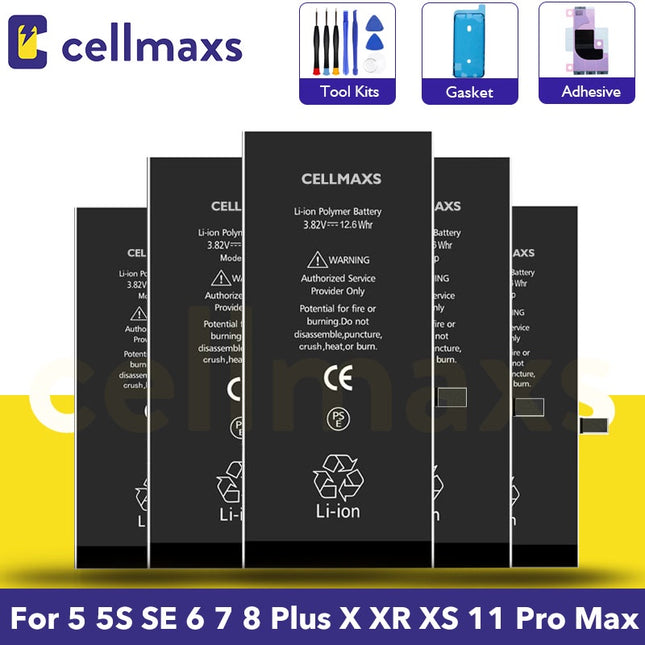 For iPhone 5 SE 5S 6 6s 7 8 X XS Max 11 12 13 14 Plus Pro Mini Max Battery