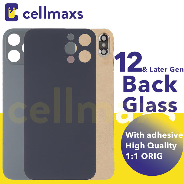 For Apple iPhone 12 13 14 15 Pro Plus Max Back Glass Cover