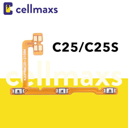 For REALME C11 C15 C17 C20 C21 C25 2021 Power Volume Button Flex