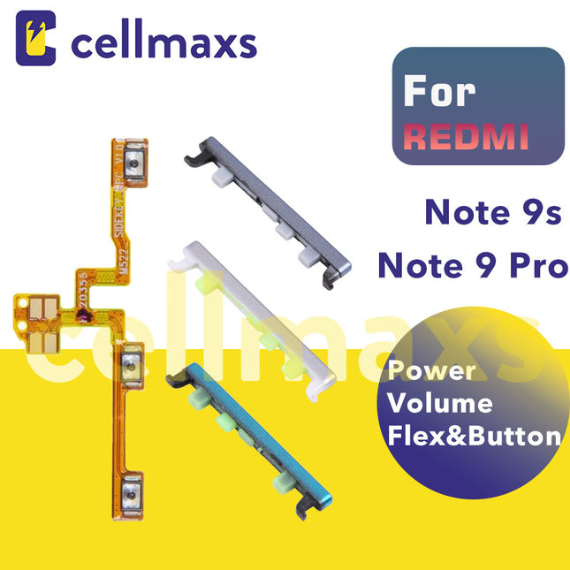For REDMI Note 9S 9 Pro Power Volume Button Flex