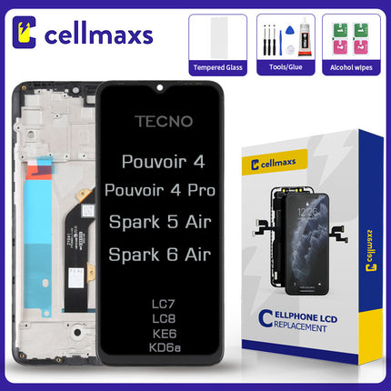 For TECNO Pouvoir 4 Pro Spark 5 6 Air LCD