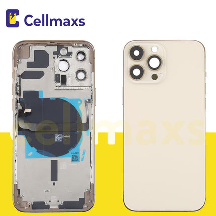 For iPhone 13 Pro Back Housing Cover Replacement With Wireless Charging Power Volume Flex Camera Lens Button Keys Sim Card Tray Free Tools