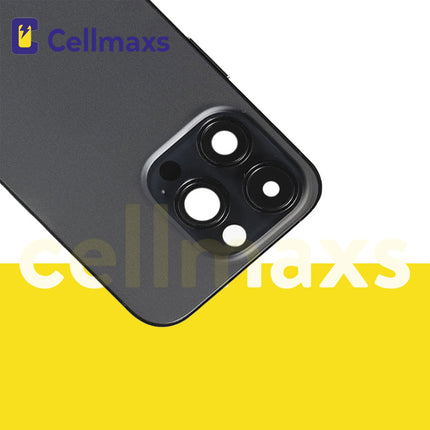 For iPhone 14 Pro Max Back Housing Cover Replacement With Wireless Charging Power Volume Flex Camera Lens Button Keys Sim Card Tray Free Tools