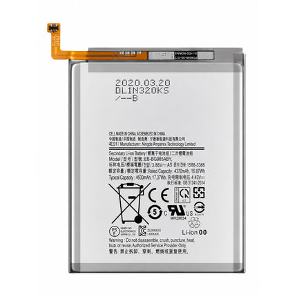 Cellmaxs Battery EB-BG985ABY For Samsung Galaxy S20+ SM-G985 4370mAh Battery Replacement With Tools Adhesive