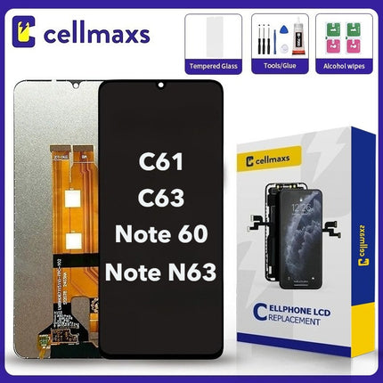 For REALME C61 C63 Note 60 Narzo N63 LCD Touch Screen Replacement With Frame