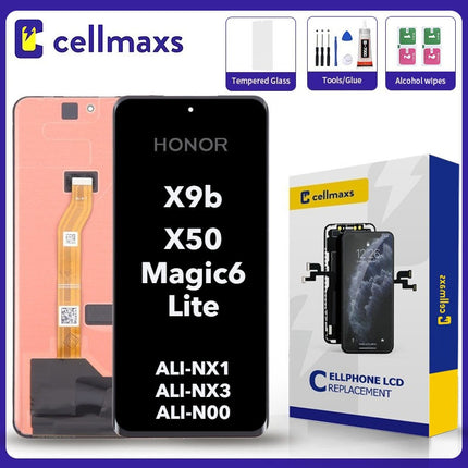 For HUWEI Honor X9b X50 Magic6 Lite ALI-AN00 ALI-NX1 ALI-NX3 AMOLED LCD Touch Screen Replacement