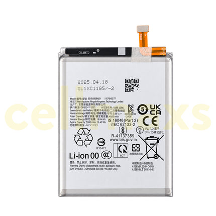 Cellmaxs Battery EB-BS938ABY 4855mAh For Samsung Galaxy S25 Ultra S938 SM-S938B SM-S938B/DS SM-S938U Battery Replacement With Tools Adhesive