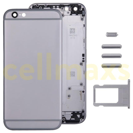 Cellmaxs For iPhone 6 Back Housing Cover Replacement With Wireless Charging Power Volume Flex Camera Lens Button Keys Sim Card Tray Free Tools