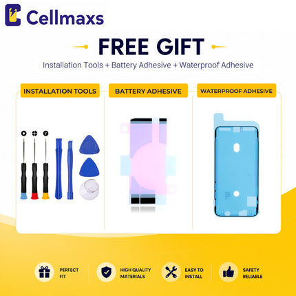 Cellmaxs Diagnostic Battery For iPhone 13 Pro Max 4930mAh Pass Repair Assistant Battery Replacement With Tools Adhesive