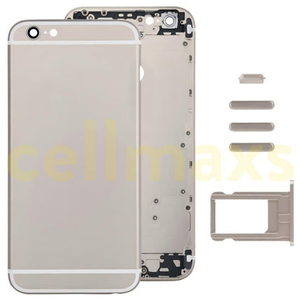 Cellmaxs For iPhone 6 Plus Back Housing Cover Replacement With Wireless Charging Power Volume Flex Camera Lens Button Keys Sim Card Tray Free Tools