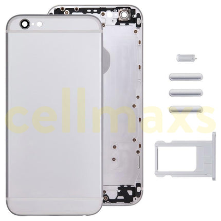 Cellmaxs For iPhone 6 Back Housing Cover Replacement With Wireless Charging Power Volume Flex Camera Lens Button Keys Sim Card Tray Free Tools