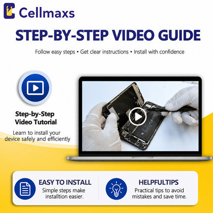 Cellmaxs For iPhone 12 Pro Back Rear Camera Module Replacement with Programmed Flex No Pop-Up Option