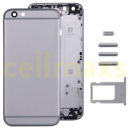 Cellmaxs For iPhone 6 Plus Back Housing Cover Replacement With Wireless Charging Power Volume Flex Camera Lens Button Keys Sim Card Tray Free Tools