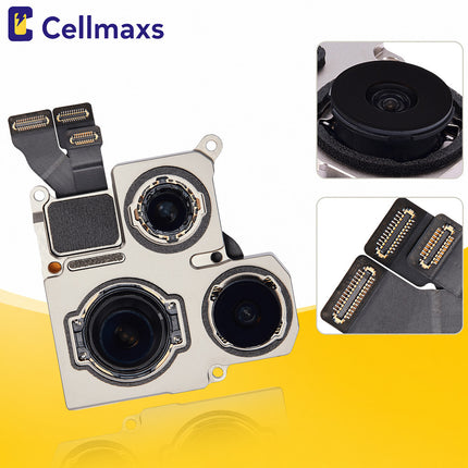 Cellmaxs For iPhone 15 Pro Back Rear Camera Module Replacement with Programmed Flex No Pop-Up Option